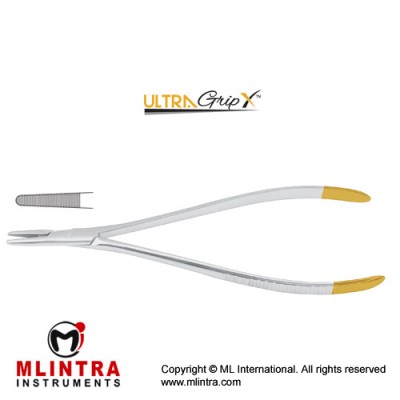 UltraGripX™ TC Langenbeck Needle Holder Stainless Steel, 23 cm - 9" UltraGripX™ TC Langenbeck Needle Holder Stainless Steel, 23 cm - 9"